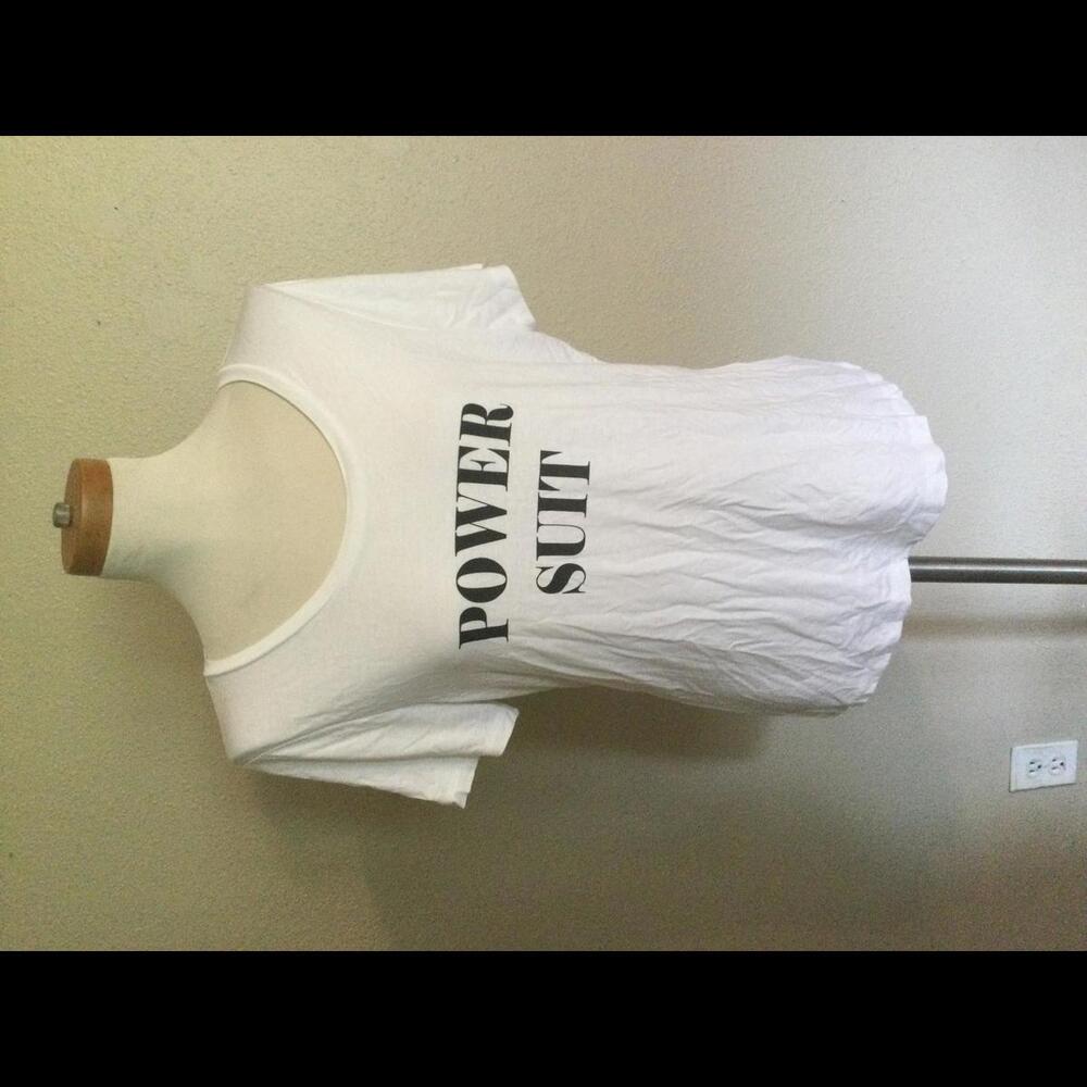 Worthington - Power Suit White Tee - M